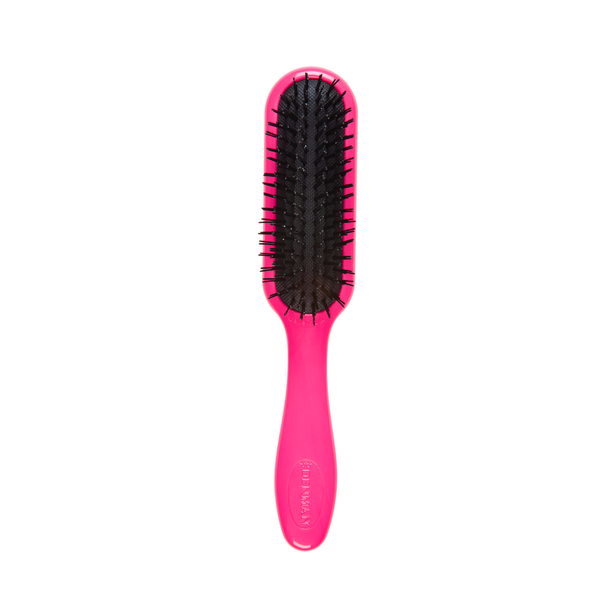 Mini Escova de Cabelo Desembaraçadora Rosa Elétrico, DENMAN