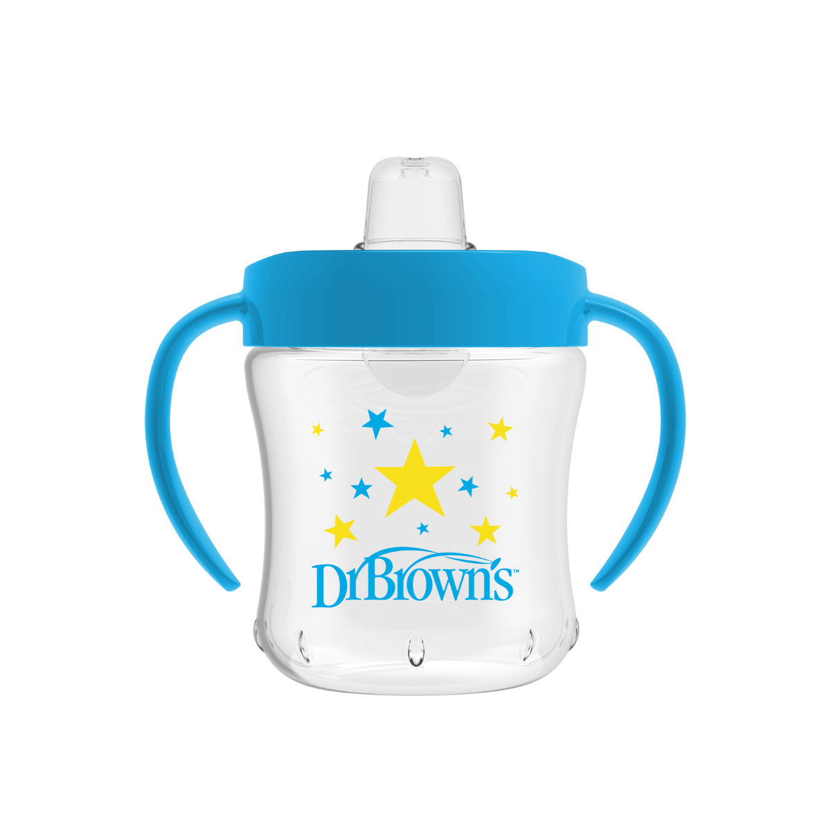 Copo Transição Bocal Macio Azul, 180ml, Dr. Browns