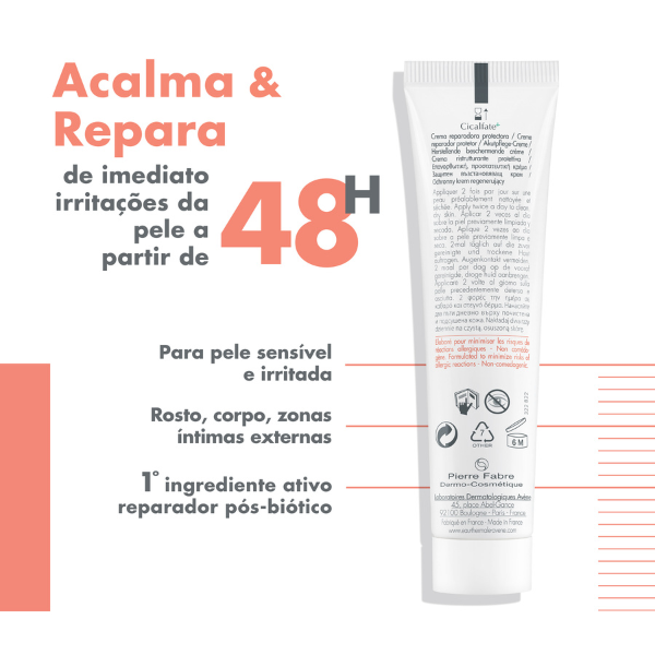 Creme Reparador Protetor, 100ml Cicalfate+, Avène