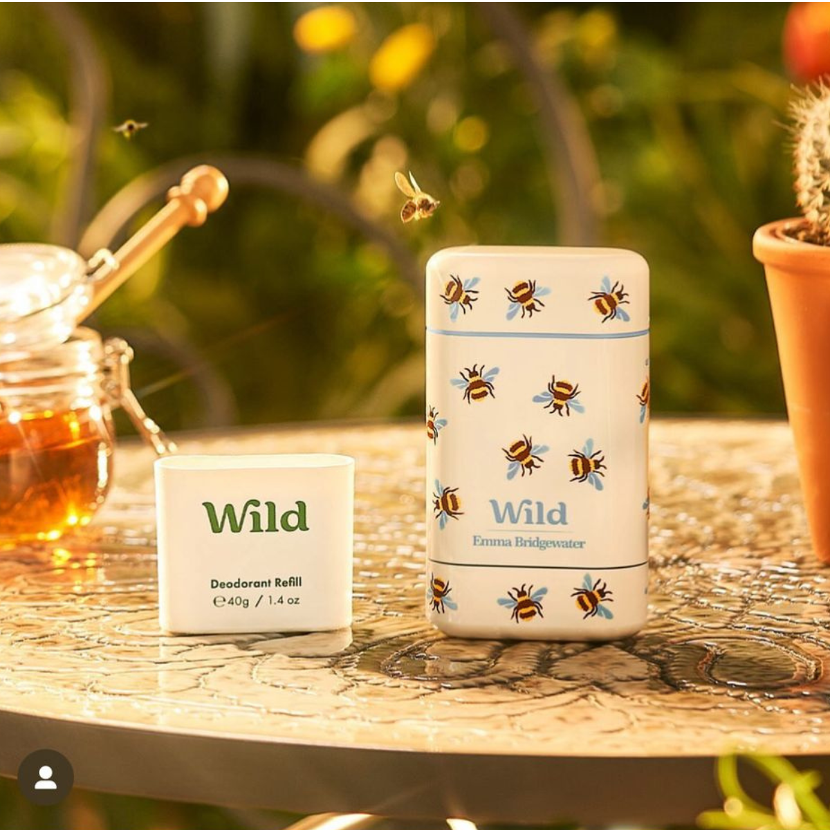 Desodorizante Natural Mel e Flor de Cacto - 40g Recarga WILD