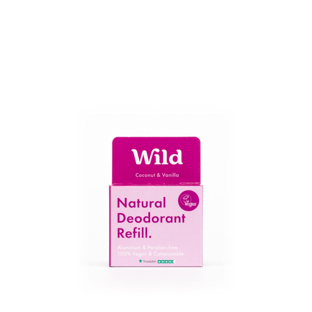Desodorizante Natural Coco e Baunilha - 40g Recarga WILD