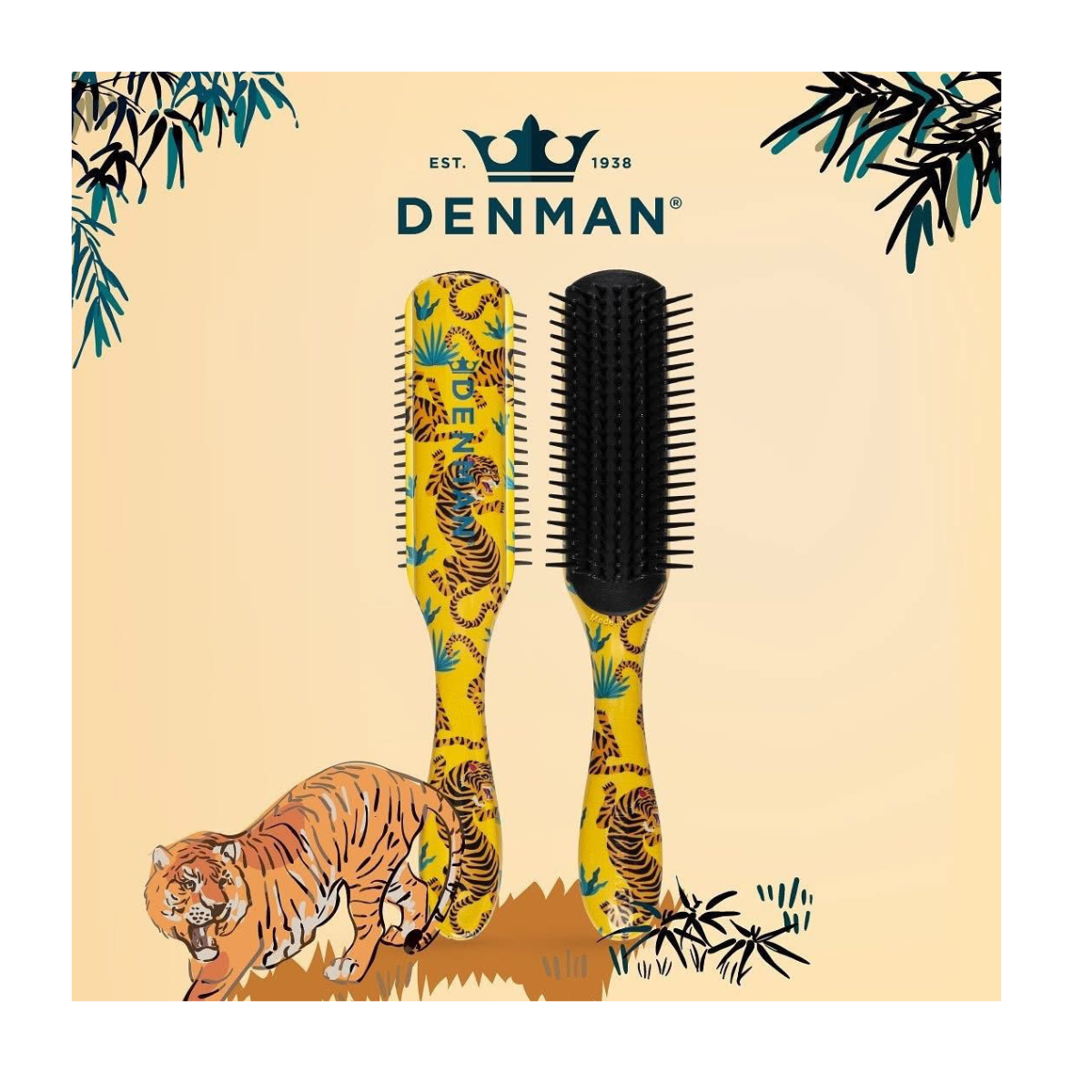 Escova de Cabelo Styler & Ondulado Deluxe Tiger, DENMAN