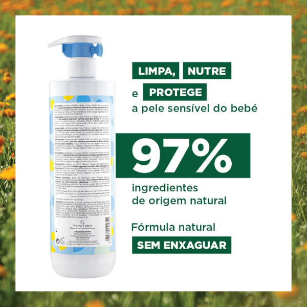 Leite de Limpeza com Calêndula, 500ml Bebé Klorane