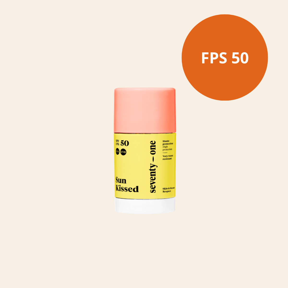 Stick Protetor Solar de Rosto Sunkissed 15gr. SPF50 Seventy-One