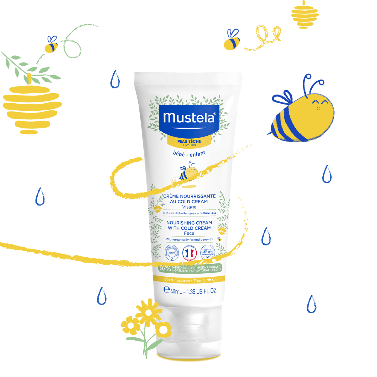 Mustela crème nourrissante cold cream 40 ml