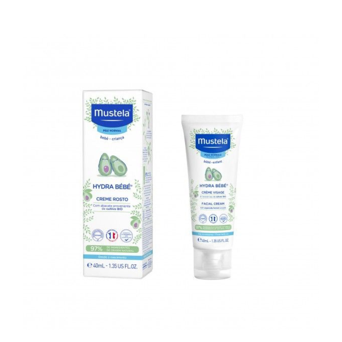 Creme Rosto Hydra Bebé, 40ml Mustela