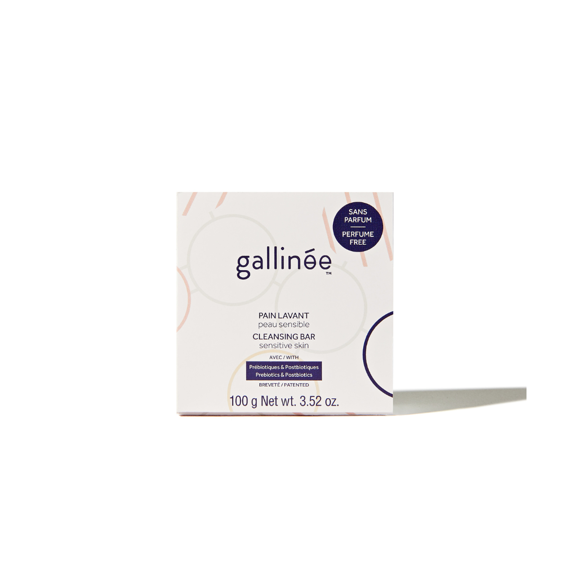 Creme Lavante Sólido Sem Perfume Prebiótico, 100g Gallinée