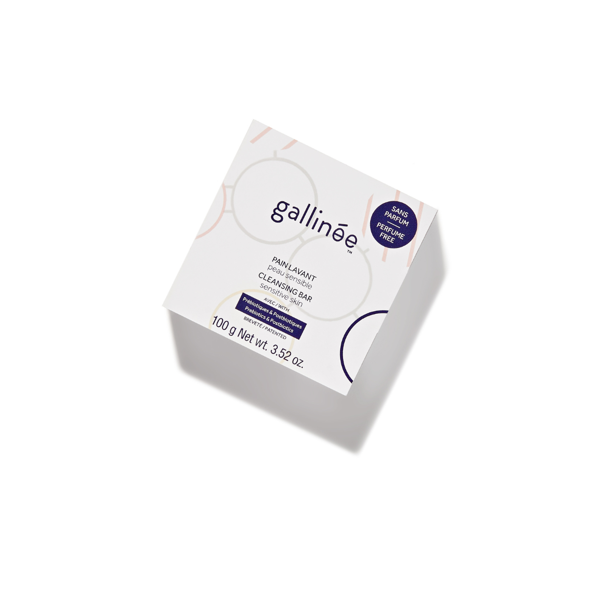 Creme Lavante Sólido Sem Perfume Prebiótico, 100g Gallinée