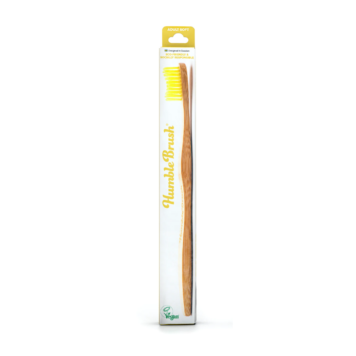 Escova de Dentes Suave em Bambu - Amarelo The Humble Co.