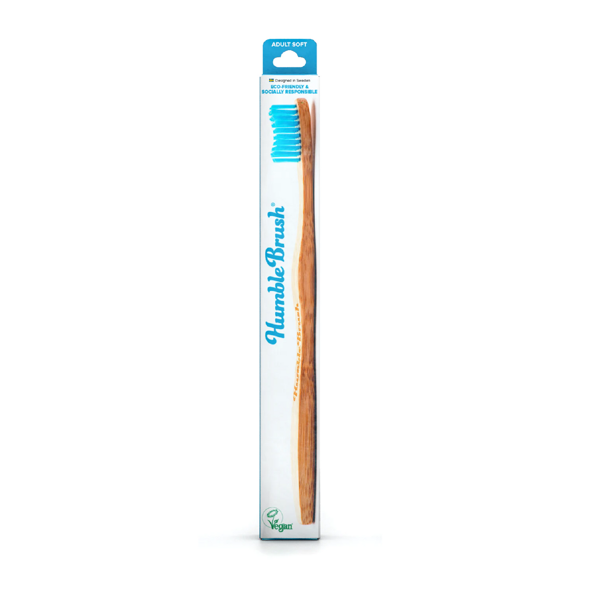 Escova de Dentes Suave em Bambu - Azul The Humble Co.