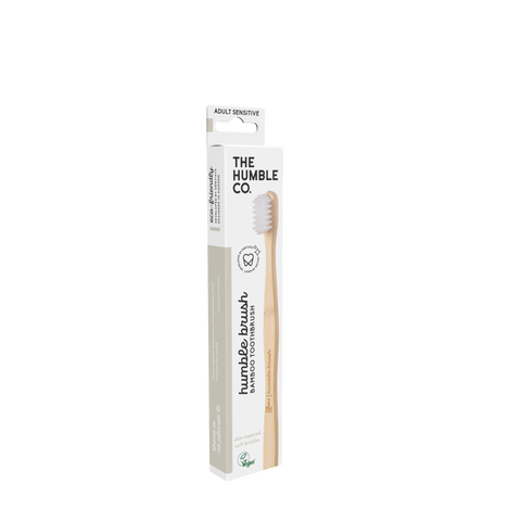 Escova de Dentes Suave em Bambu - Branco The Humble Co.
