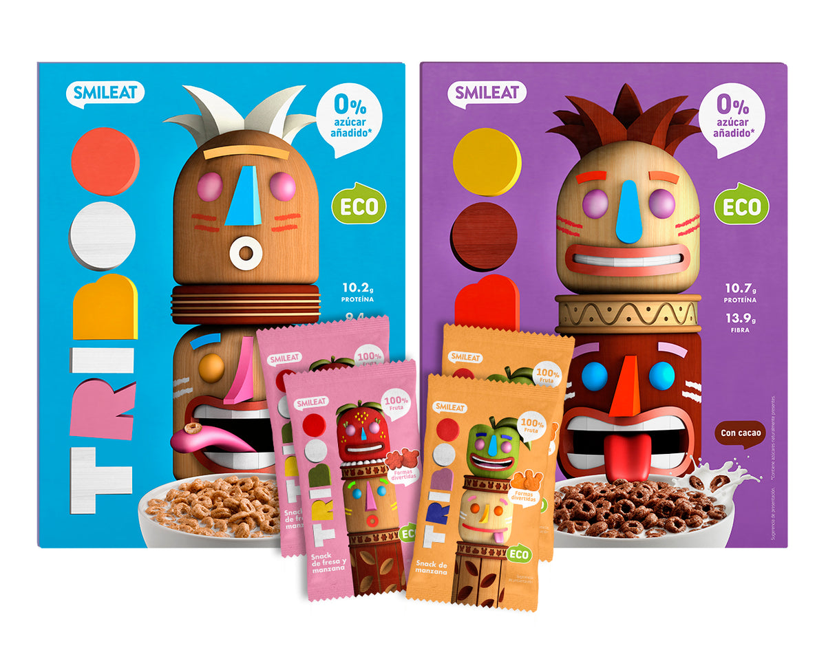 Sminolas Maçã e Mirtilos Biológico, 25g Smileat Triboo