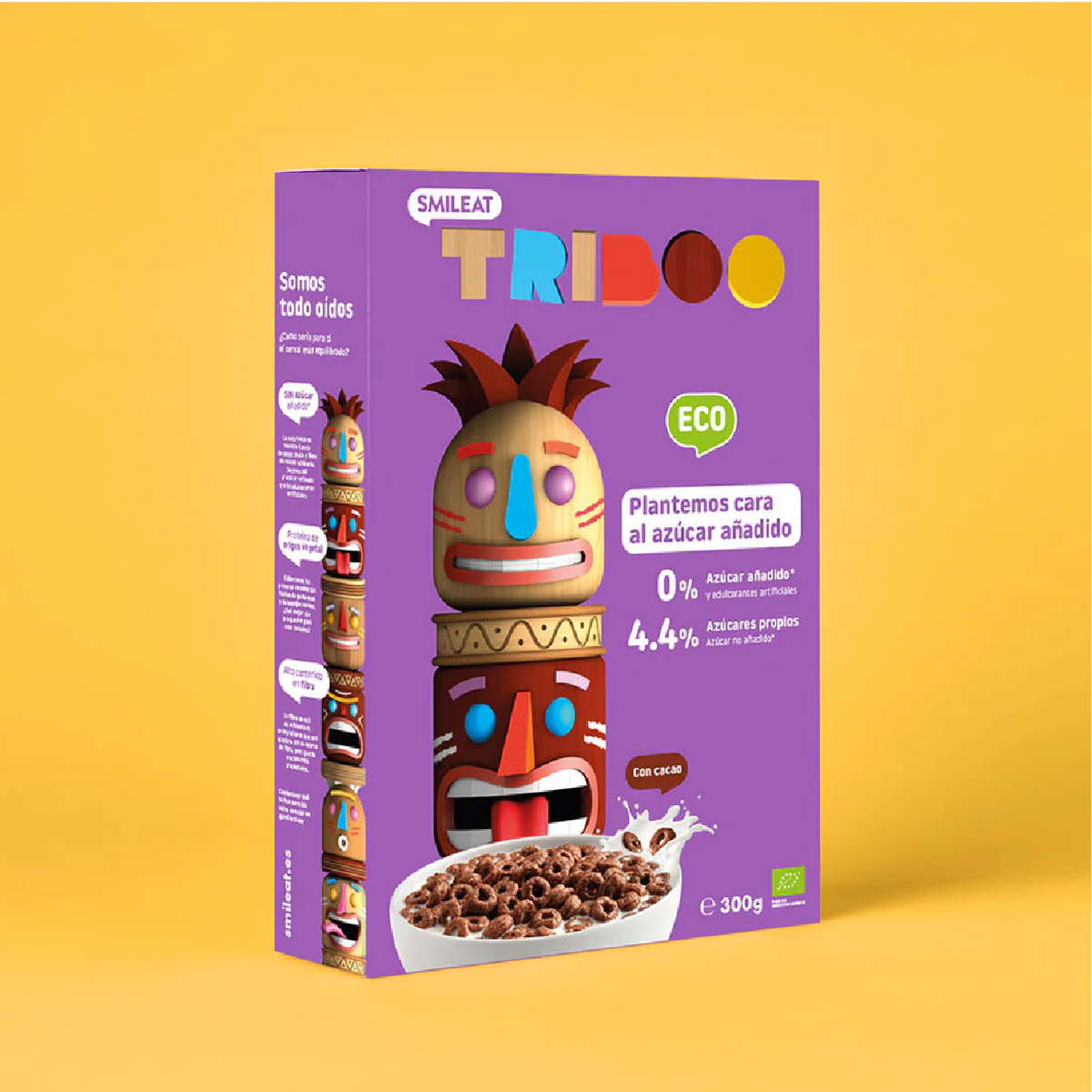 Cereais Pequeno-Almoço com Chocolate Biológico, 300g Smileat Triboo