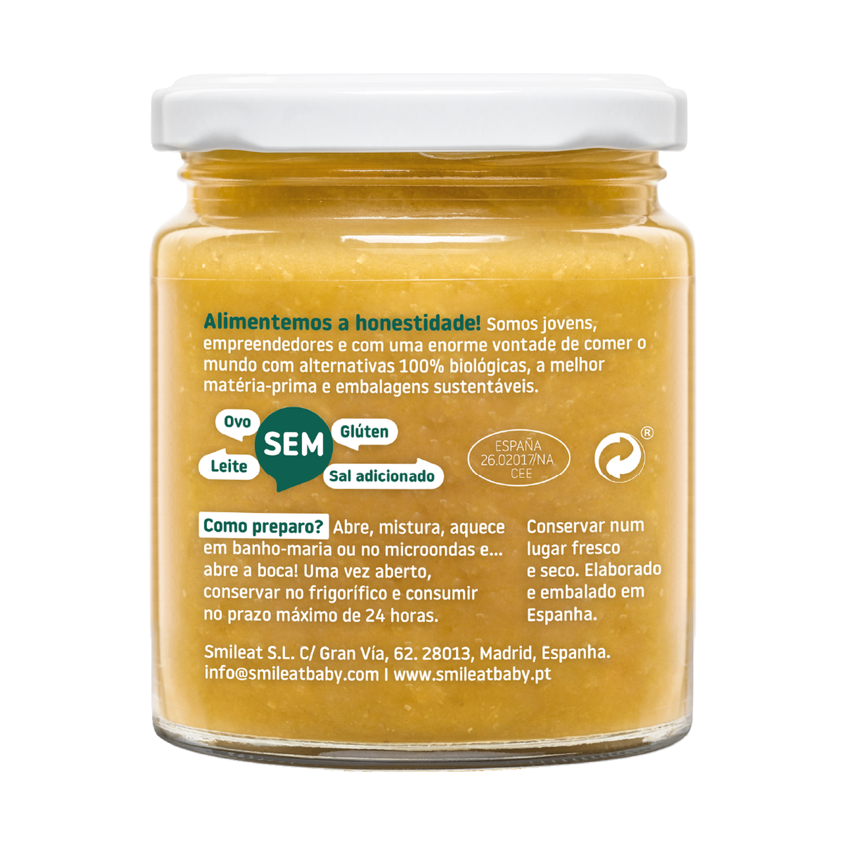 Boião Brócolos, Borrego e Cherovia Biológico, 230g Smileat