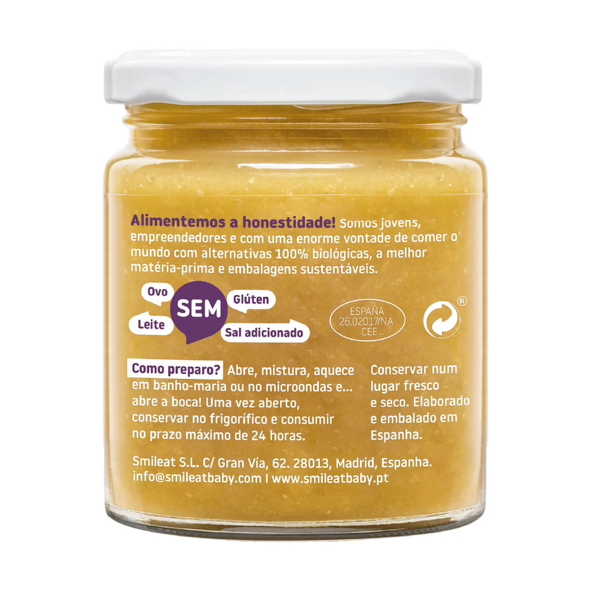 Boião Guisado de Feijão Biológico, 230g Smileat – UMAH