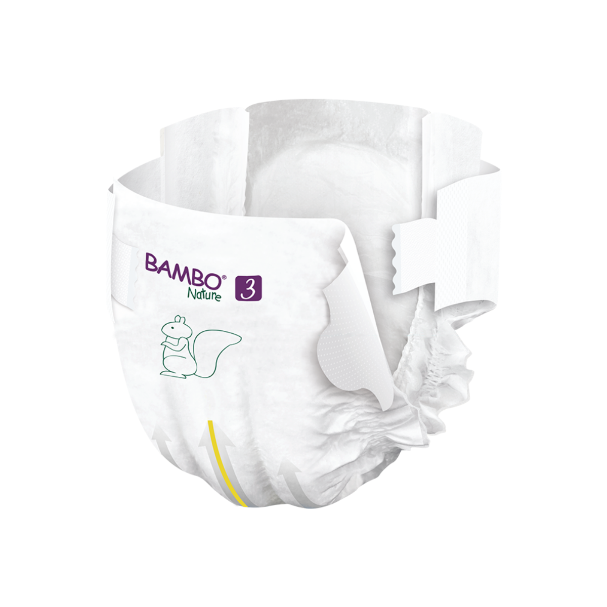 Fraldas Tam.3 (4-8 KG  PACK XL) - 52 unidades Bambo Nature