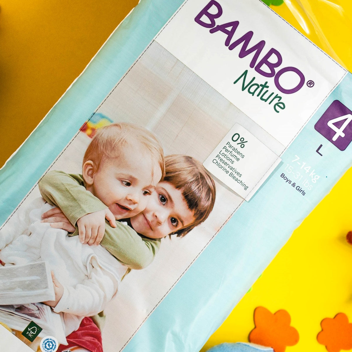 Fraldas Tam.4 (7-14 KG PACK XL) - 48 unidades Bambo Nature