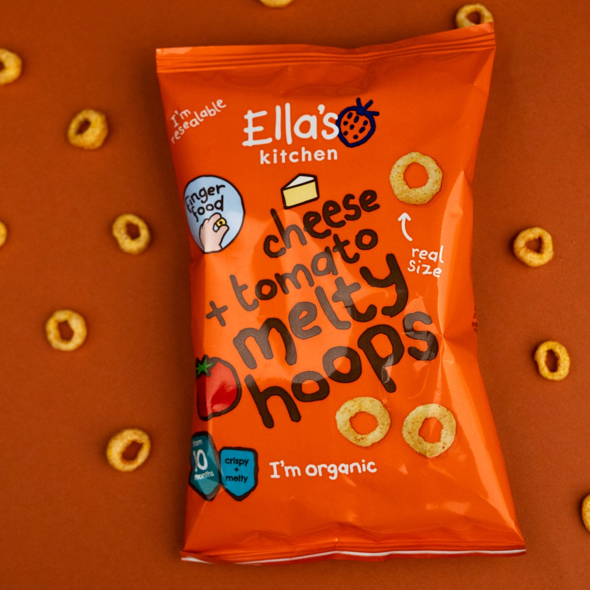 Snack de Tomate e Queijo, 20g Ellas Kitchen