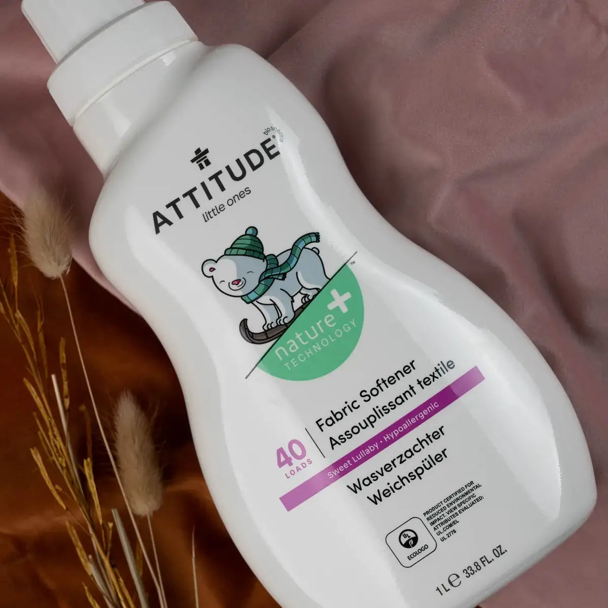 Amaciador para Roupa de Bebé - Aroma Floral, 40 Doses Attitude