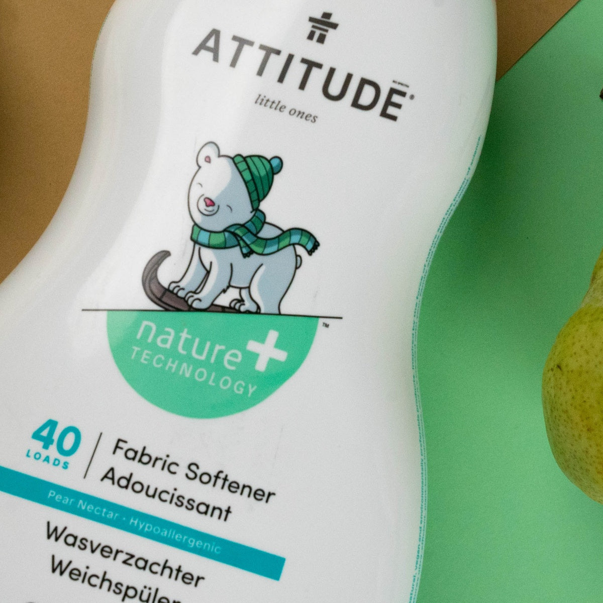 Amaciador para Roupa de Bebé - Néctar de Pêra, 40 Doses Attitude