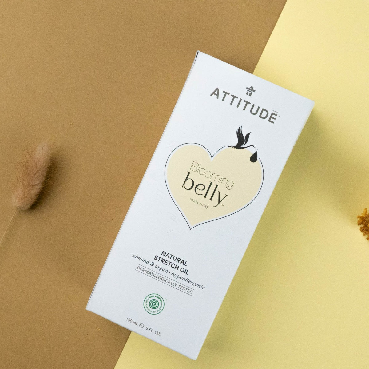 Óleo Natural Prevenção de Estrias, Blooming Belly, 150ml Attitude