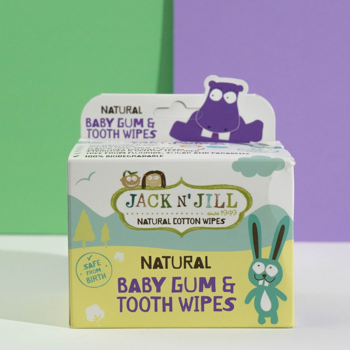 Pack com 25 Toalhetes em Algodão Natural para Gengivas e Dentes Jack n Jill