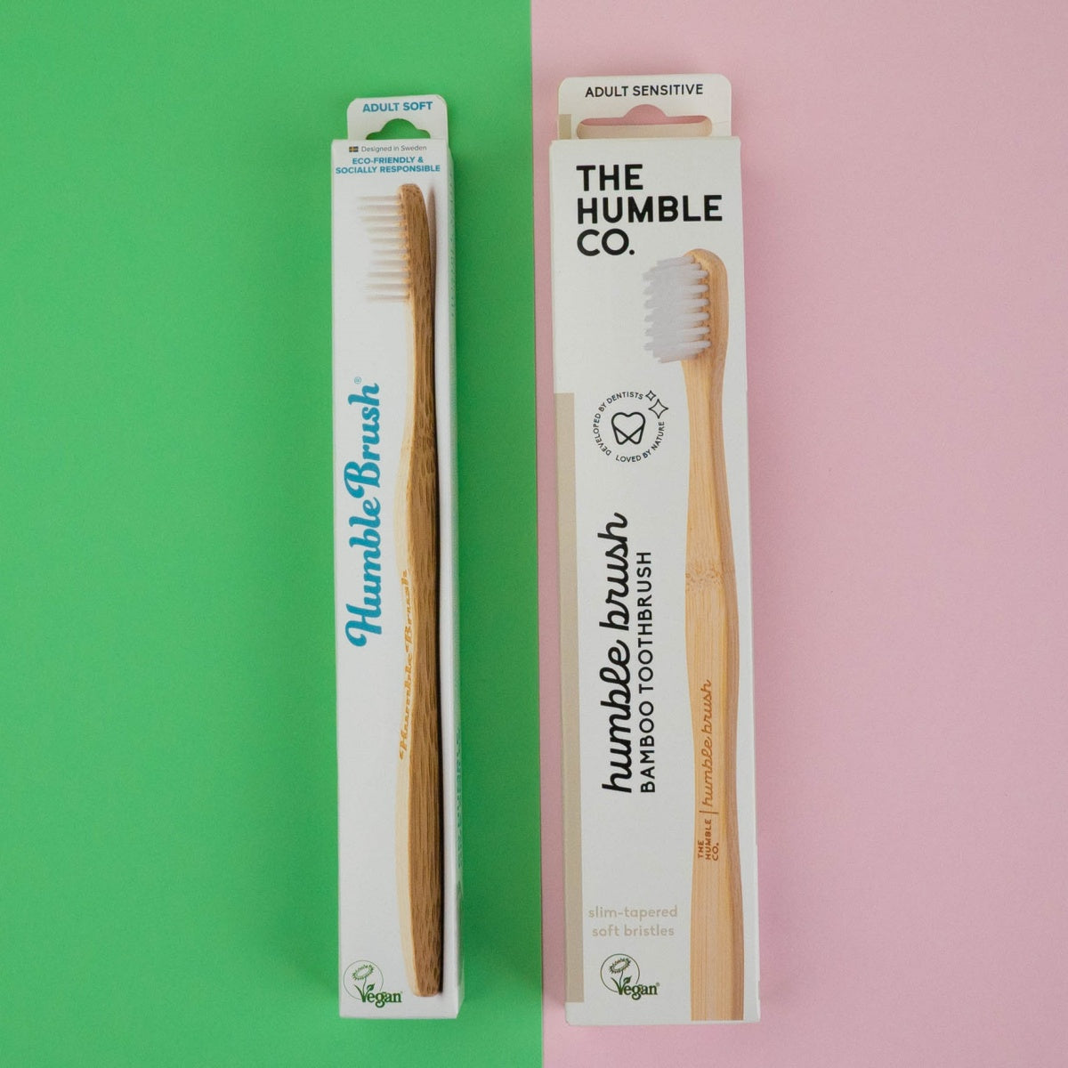 Escova de Dentes Suave em Bambu - Branco The Humble Co.