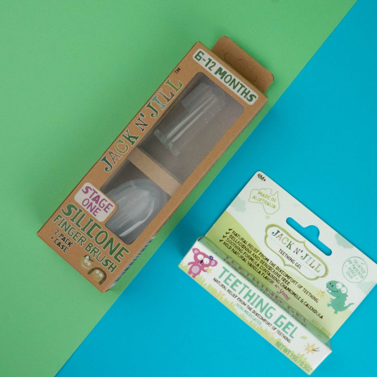 Escova de Dentes em Silicone - Nível 1 - 2 unidades Jack N´Jill