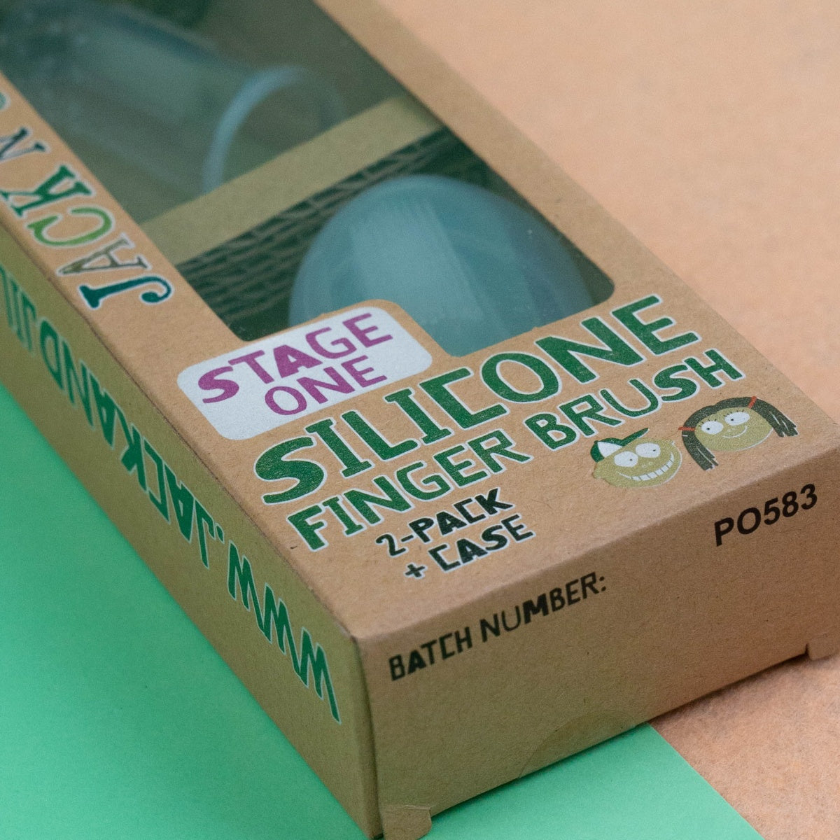 Escova de Dentes em Silicone - Nível 1 - 2 unidades Jack N´Jill