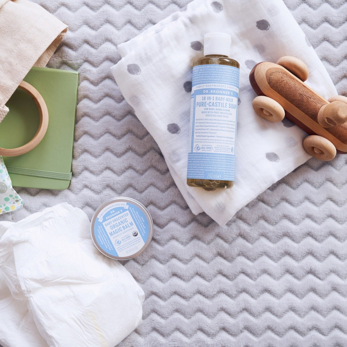 Bálsamo Biológico para Bebé - Sem Aroma, 60g Dr. Bronners
