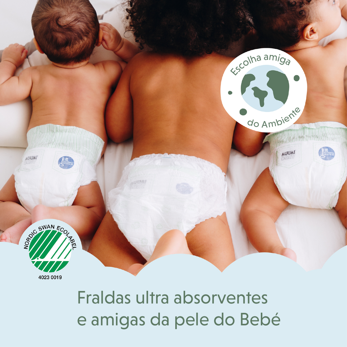 Fraldas Tam. 1 (2-5 kg) - 25 unidades Moomin Baby